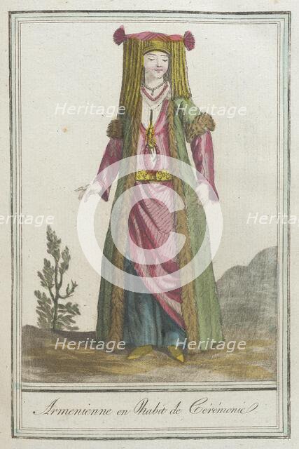 Costumes de Différents Pays, 'Armenienne en Habit de Cérémonie', c1797. Creator: Jacques Grasset de Saint-Sauveur.