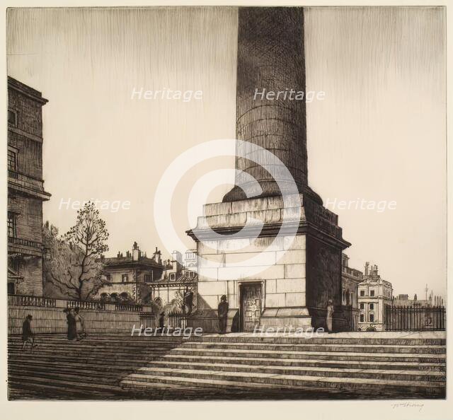 The Column, 1912. Creator: William Strang.