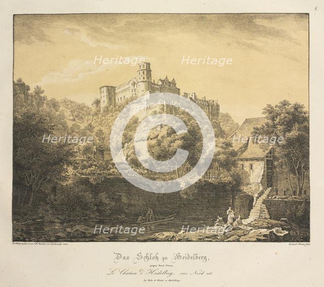 Six Views of Heidelberg Castle: Eastward , 1820. Creator: Ernst Fries (German, 1801-1833); Mohr & Winter, Heidelberg.