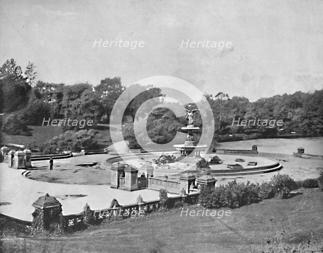 'Bethesda Fountain, Central Park, New York', c1897. Creator: Unknown.