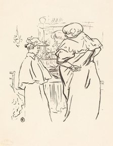Two Women before a Mirror. Creator: Henri de Toulouse-Lautrec.