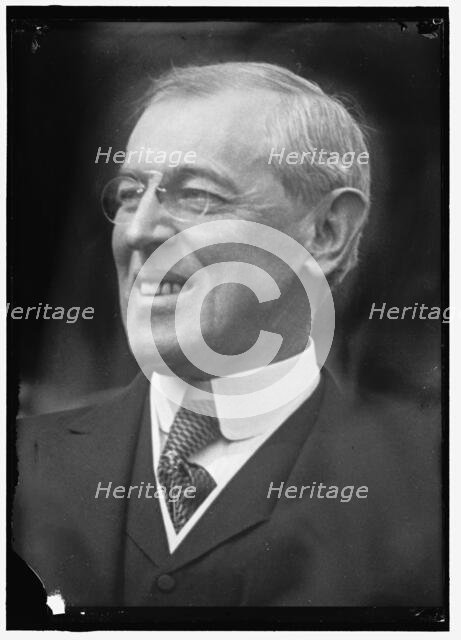 Wilson, Woodrow, between 1914 and 1918. Creator: Harris & Ewing.