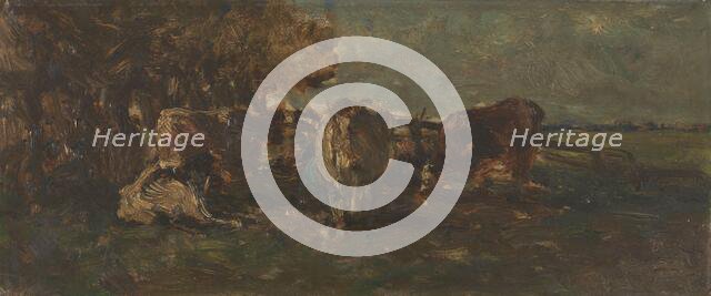 Dairy cows, 1870-1897.  Creator: Willem Roelofs.