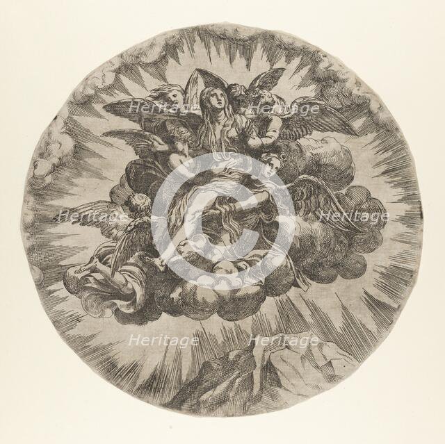 Mary Magdalene carried to Heaven, ca. 1544., ca. 1544. Creator: Anon.