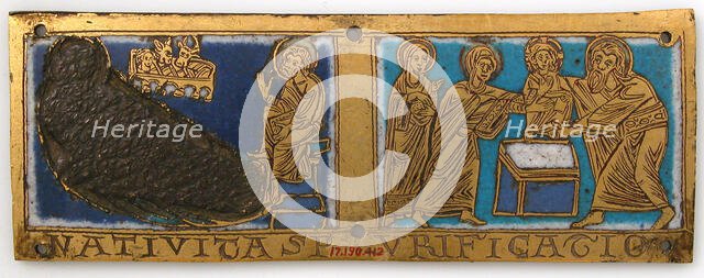 Plaque from a Portable Altar with Scenes from the Life of Jesus, German, ca. 1160-80. Creator: Unknown.