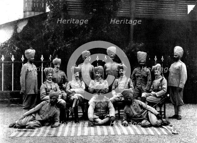 Officers of the regiment recently raised in India for service in Uganda, 1898. Creator: Unknown.