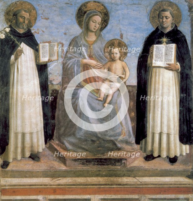 'Virgin and Child with St Anthony of Padua and St Thomas Aquinas', early 15th century. Artist: Fra Angelico