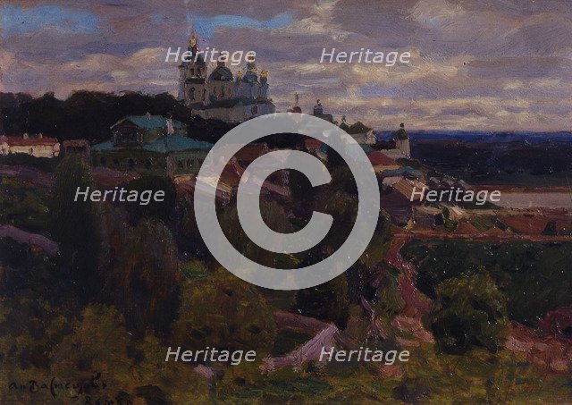 Cathedral in Vyatka, 1916. Artist: Vasnetsov, Appolinari Mikhaylovich (1856-1933)