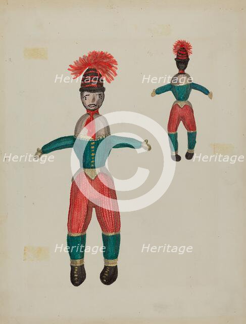 Knitted Doll "Duke", c. 1937. Creator: Verna Tallman.