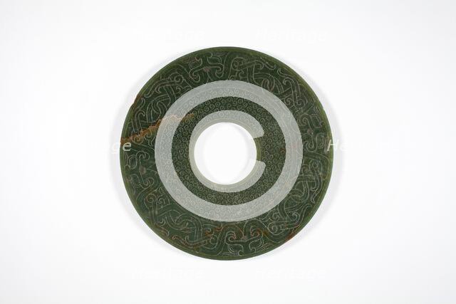 Ceremonial jade disc, about 100 BC. Creator: Unknown.