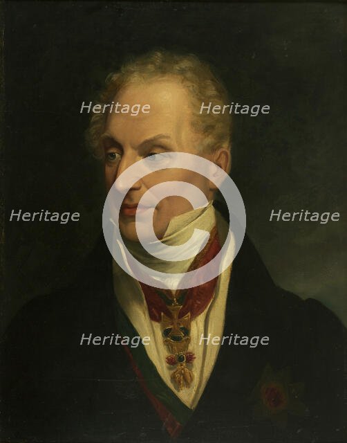 Portrait of Klemens Wenzel, Prince von Metternich (1773-1859), c. 1815. Creator: Anonymous.