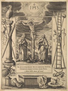 Christ on the Cross, before 1604. Creator: Antonius Wierix.