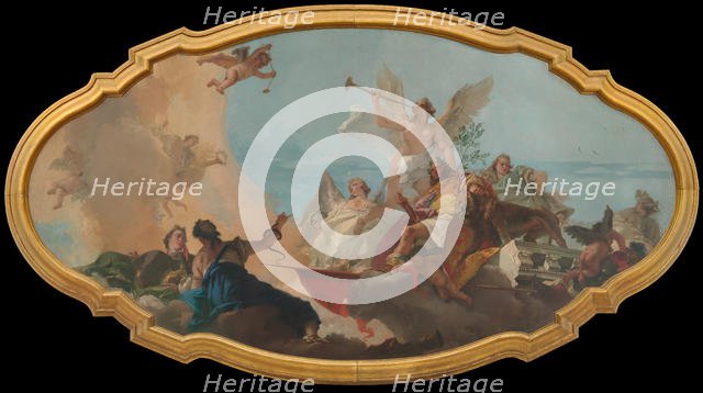 The Glorification of the Barbaro Family, ca. 1750. Creator: Giovanni Battista Tiepolo.