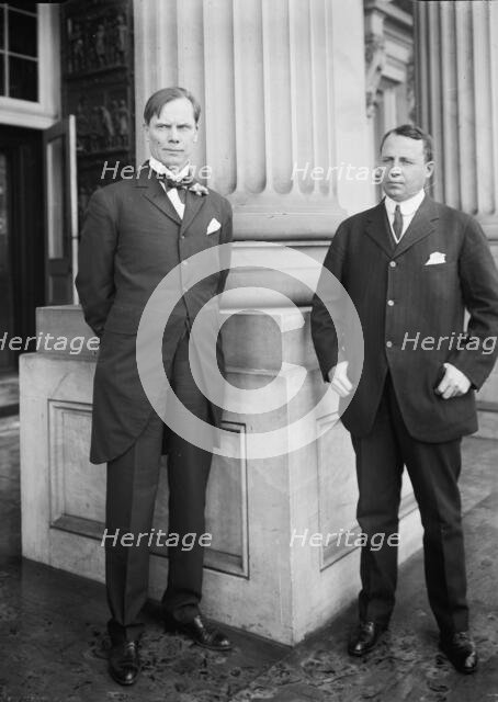 James Middleton Cox, Representative from Ohio, with Governor Sulzer of New York, 1912. Creator: Harris & Ewing.