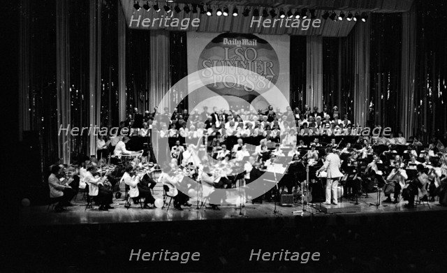 John Dankworth,  LSO, Barbican, London, 1987.   Artist: Brian O'Connor.