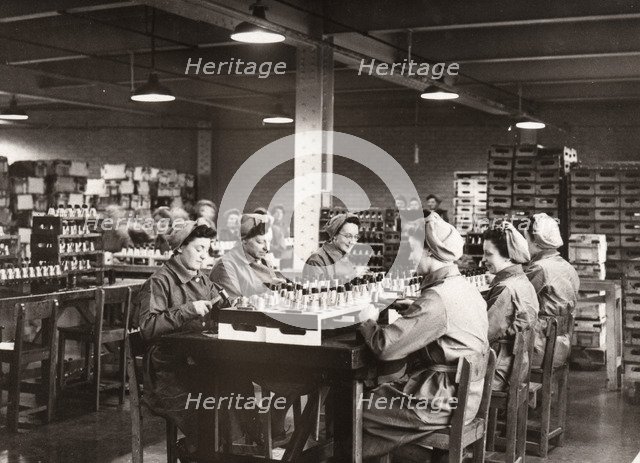 Munitions work, County Industries, York, Yorkshire, 1943. Artist: Unknown