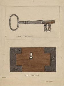 Key and Lock, 1935/1942. Creator: Ronau William Woiceske.
