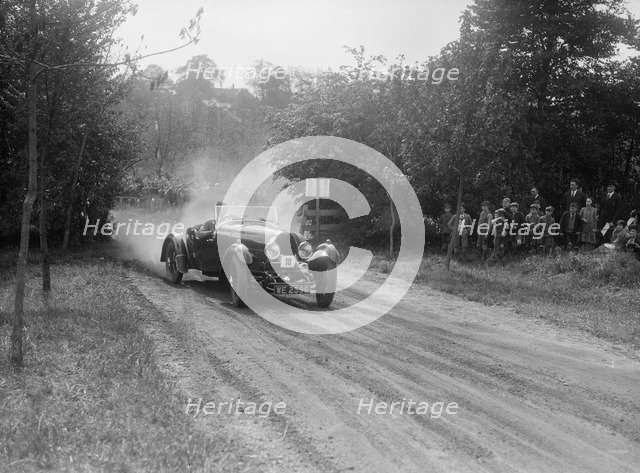 Bugatti Type 40, Bugatti Owners Club Hill Climb, Chalfont St Peter, Buckinghamshire, 1935. Artist: Bill Brunell.