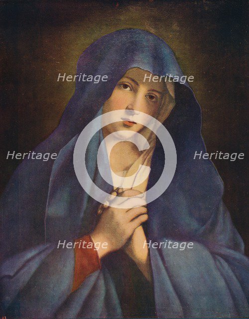 'Madonna in Sorrow', mid 17th century, (c1915). Artist: Giovanni Battista Salvi da Sassoferrato.