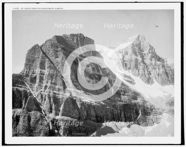 Mt. Sheol i.e. Sheal from the Saddleback, Alberta, (1902?). Creator: Unknown.