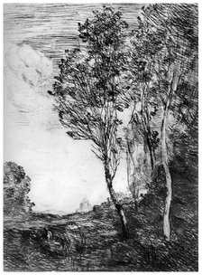 'Souvenir d'Italie', c1815-1865, (1924). Artist: Jean-Baptiste-Camille Corot    