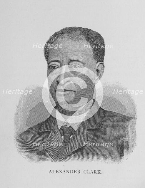 Alexander Clark, 1887. Creator: Unknown.