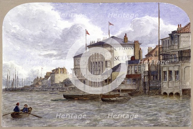 View of the Crown And Sceptre Inn, Greenwich, London, c1870. Artist: JT Wilson
