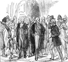 The End of the Tichborne Trial: "How has it gone, Sir?", 1874. Creator: Unknown.