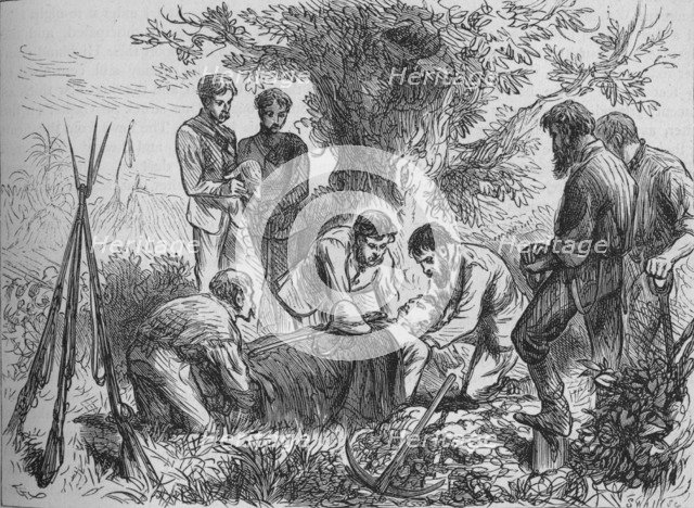 'Funeral of Eyre', c1880. Artist: Joseph Swain.