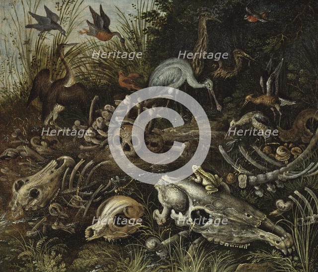 Memento mori, between 1600 and 1609. Creator: Roelandt Savery.