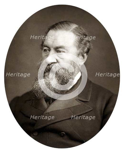 Samuel White Baker (1821-1893), English explorer and anti-slavery campaigner, c1880. Artist: Unknown