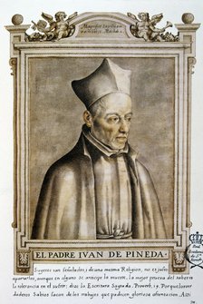 Juan de Pineda (1558-1637). Spanish jesuit. Author of 'Commentarium in job', in the book 'Libro d…