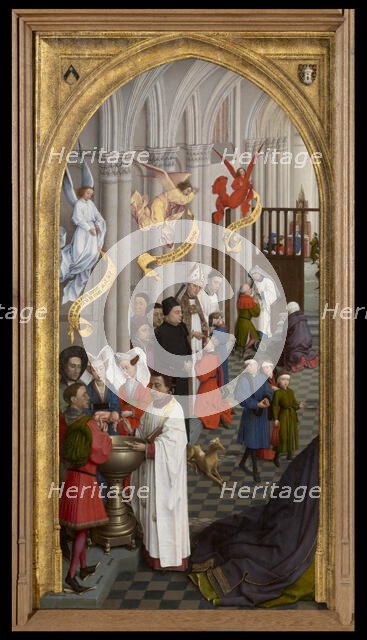 Baptism, Confirmation and Confession, 1440-1445. Creator: Rogier Van der Weyden.