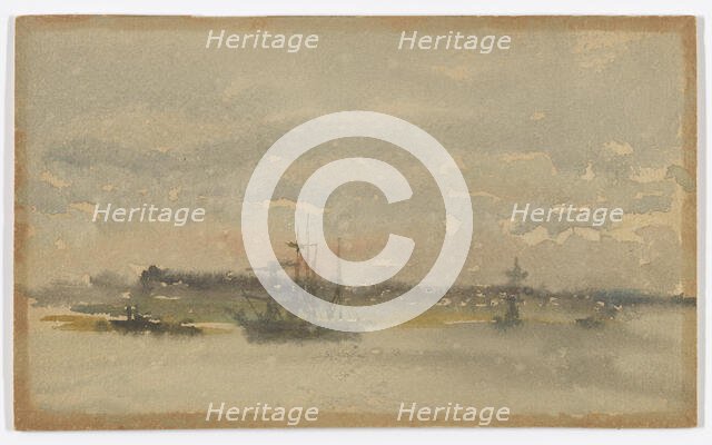 Erith - Evening, 1881-1883. Creator: James Abbott McNeill Whistler.