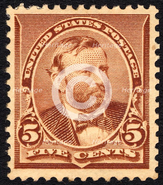 5c Ulysses S. Grant single, 1890. Creator: Unknown.