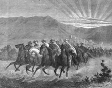 'Starting to re-cross the Pampas; Frontier Adventures in the Argentine Republic', 1875. Creator: Unknown.