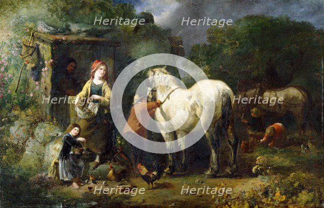 'The Old Carthorse', 1861. Artist: William Perry.