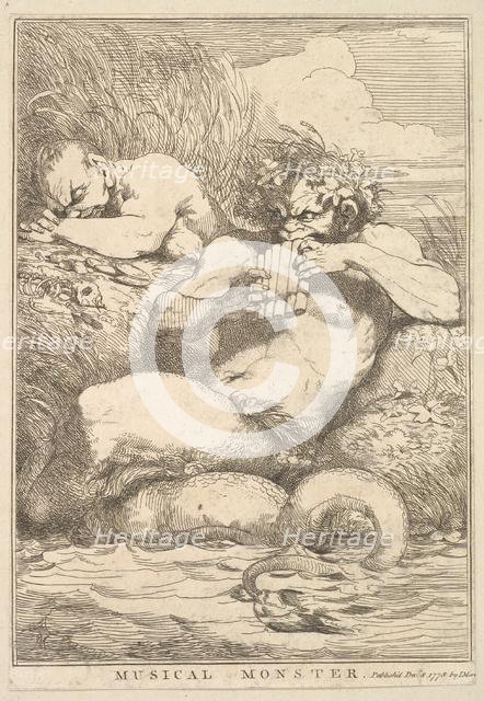 Musical Monster (from Fifteen Etchings Dedicated to Sir Joshua Reynolds), December 8, 1778. Creator: John Hamilton Mortimer.