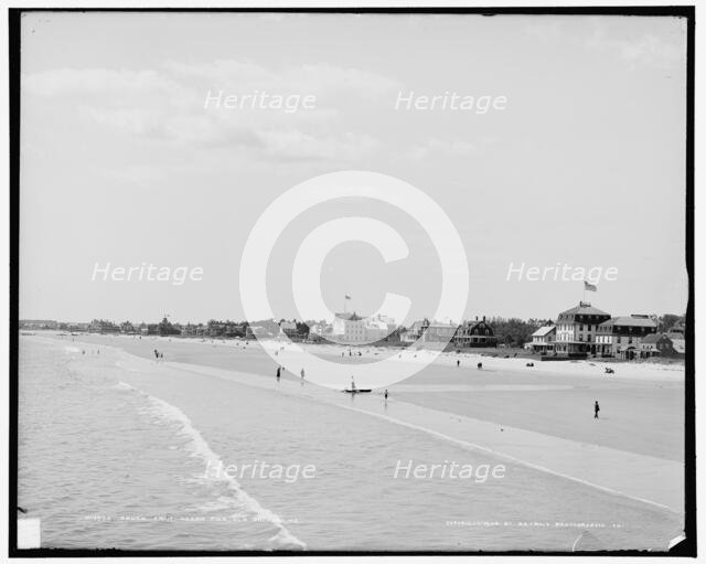 South from ocean pier, Old Orchard, Me., c1904. Creator: Unknown.