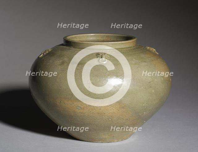 Jar: Proto-Yue ware, 265-317. Creator: Unknown.