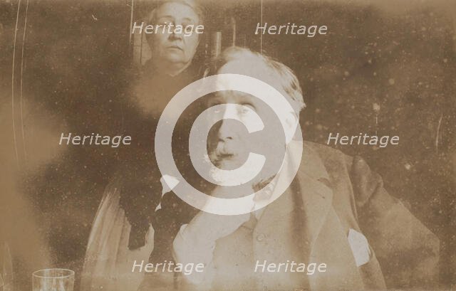 [Self-Portrait with Zoé Closier], probably 1895. Creator: Edgar Degas.