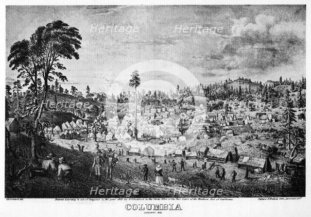 Columbia, California, 1852 (1937).Artist: Pollard & Britton