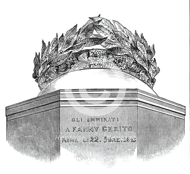 Crown presented to Cerito at Rome, 1844. Creator: Unknown.