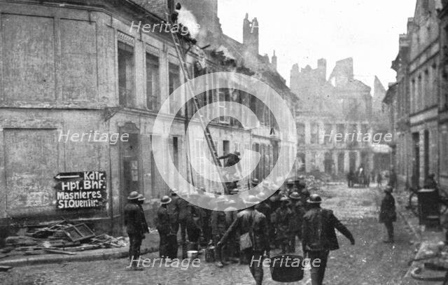 ''La Destruction de Cambrai; Cette destruction systematique de Cambrai...', 1918. Creator: Unknown.