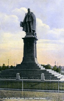 King's Statue, Facing City Hall, Cape Town, 20th Century. Artist: Unknown