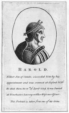 Harold Harefoot, (c1015-1040). Artist: Unknown