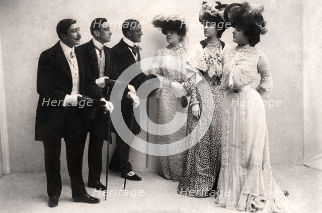 Scene from Three Little Maids, early 20th century. Artist: Unknown