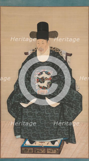 Portrait of Yun Dongseom (1710-1795), ca. 1790-1805. Creator: Unknown.