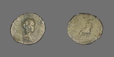 Denarius (Coin) Portraying Empress Julia Domna, 211-217. Creator: Unknown.