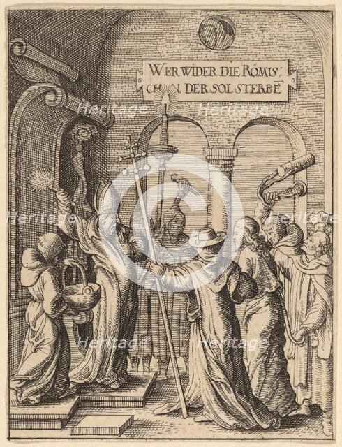 Jesus before Caiaphas. Creator: Wenceslaus Hollar.
